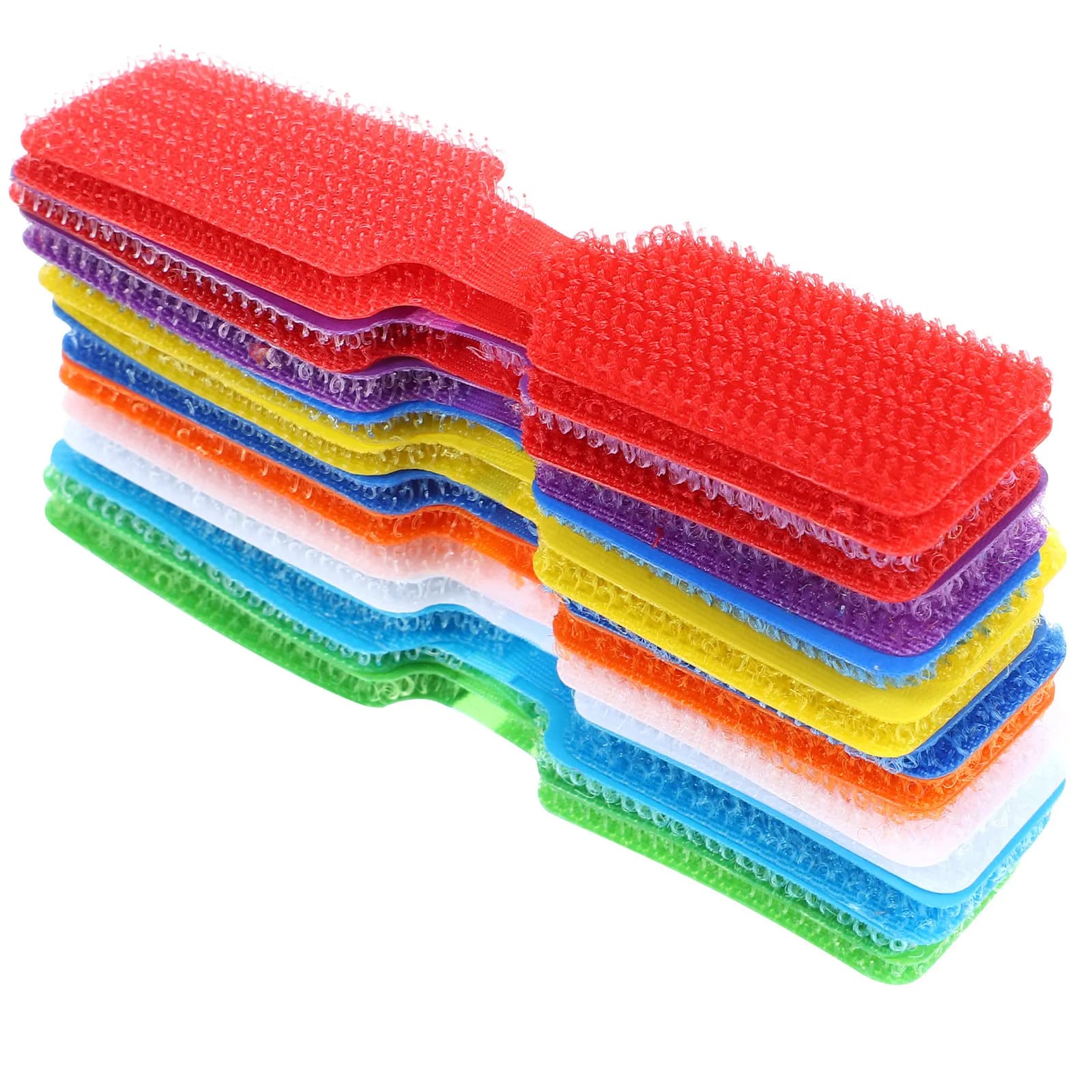 Etichette in nylon da 24 pezzi per l'organizzazione dei cavi, cinghie di fissaggio con pennarelli per una gestione efficiente dei cavi in spazi condivisi