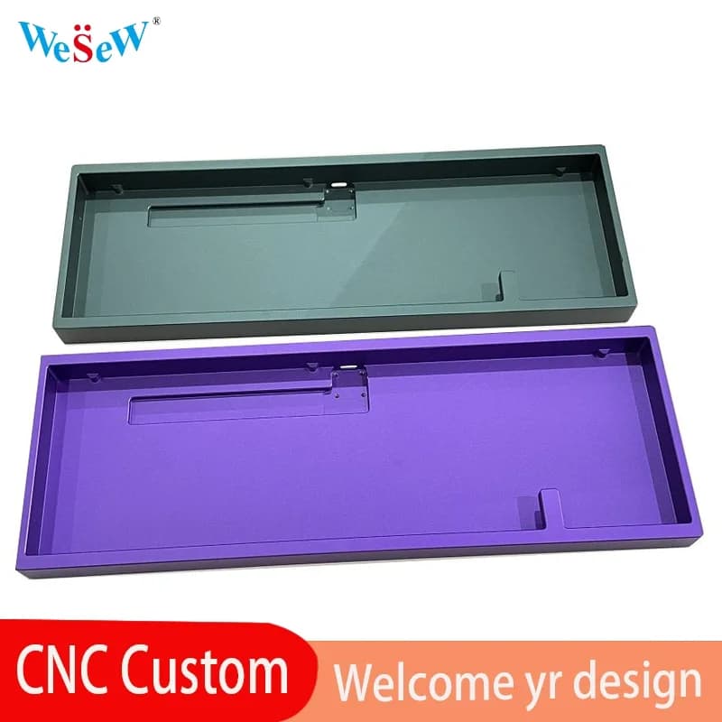 WeSeW Custom CNC Aluminum Keyboard Case Service OEM Machining Keyboard Case for DIY Mechanical Projects