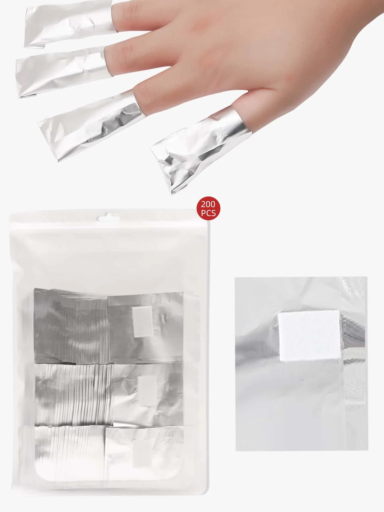 100 pz. dischetti in alluminio per la rimozione dell'artificaly nail art. Perfetto per la rimozione dello smalto gel. Strumento Essenziale per Manicure e Pedicure a Casa o in Salone.