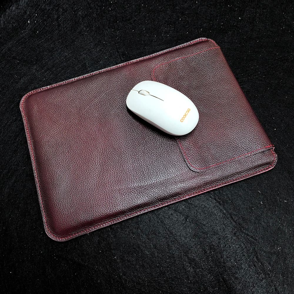 13" MacBook Air M4 M5 Genuine Top Grain Leather Laptop Sleeve Bag Slim Shockproof Pouch Cover for 13.6 inch Laptop