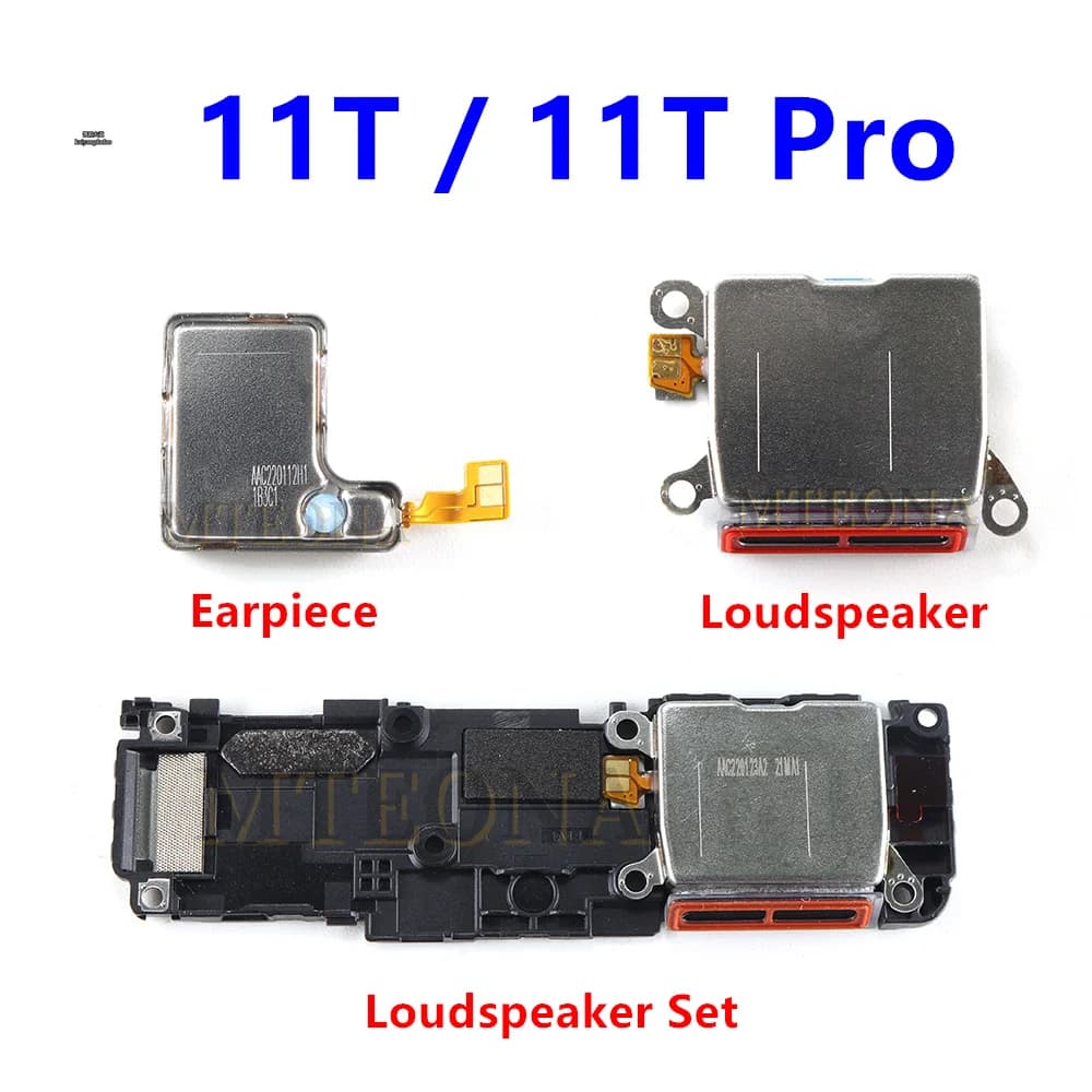 Per Xiaomi 11T / 11T Pro altoparlante cicalino suoneria + auricolare auricolare cavo flessibile parti di riparazione per smartphone