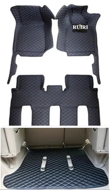 Tappetini speciali personalizzati per auto per guida a destra Toyota Land Cruiser 200 7 posti 2021-2007 tappeti impermeabili per LC200 2019