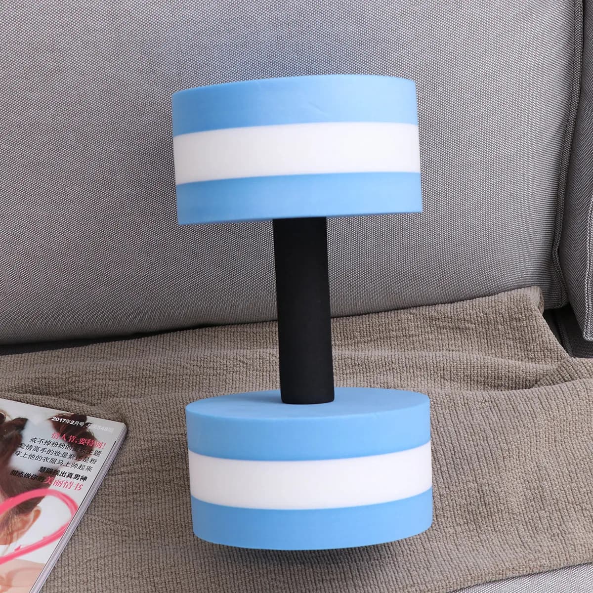 1Pcs Aquatic Water Dumbbells Eva Foam Barbell for Pool Resistance Aerobics Water Barbells for Full Body Strength Flexibility