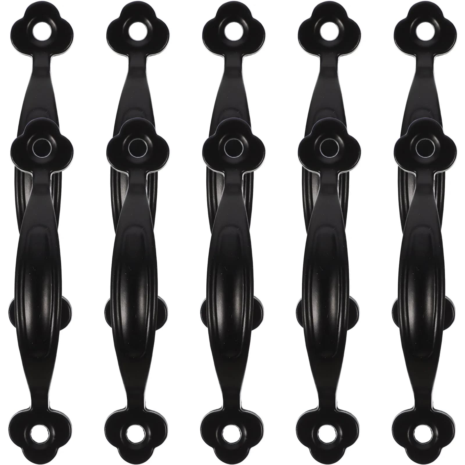 Maniglie liscie in lega di zinco da 10 pezzi per armadietti da cucina, cassetti, credenze, design moderno e minimalista, facile installazione