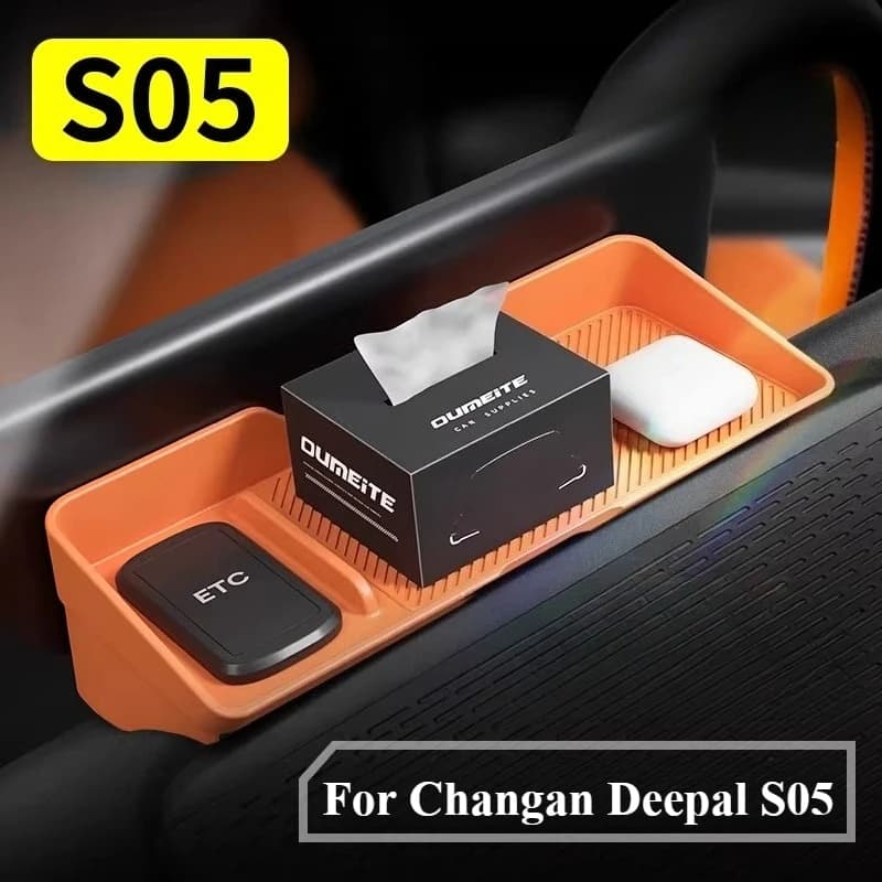 For Changan Deepal S05 Case behind Silicone Keychain Screen For Phone Display Back Navigation Organizer Car Accessories