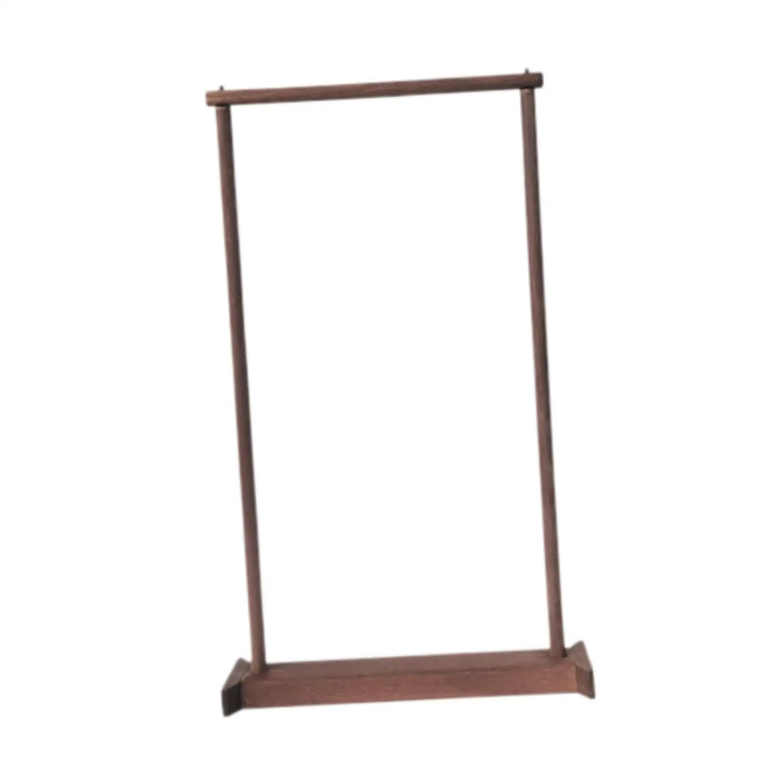 Wind Chime Stand with Flat Base Wooden Pendant Display Stand Hanger for Wedding Event Home Tabletop Indoor Outdoor Dinner Table