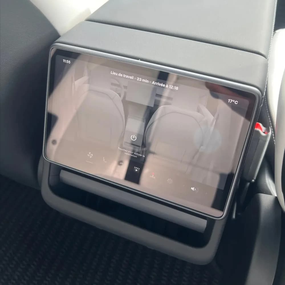 Pellicola Protettiva in Vetro Temperato per Tesla Model Y Juniper 2025 2026 e Model 3 Highland 2024 2025, Protezione per il Controllo Centrale Posteriore