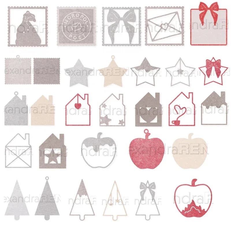 Piggy Craft Metal Fustelle Cutting Die Mold New Christmas Series Scrapbook Paper Craft Knife Blade Punching Blade Stencil Dies