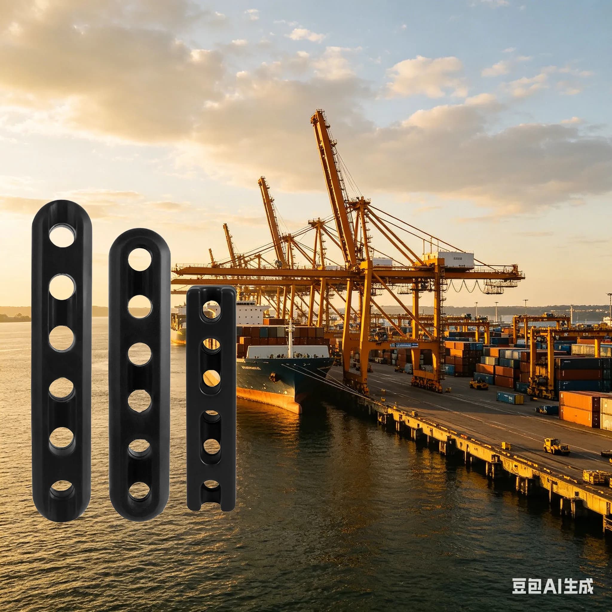 Mooring Rope Guide And Shock-Absorbing Rubber Snubber Kit For Yacht Boat Sailboat Marine Dock Cable Mooring Cable Shock Absorber