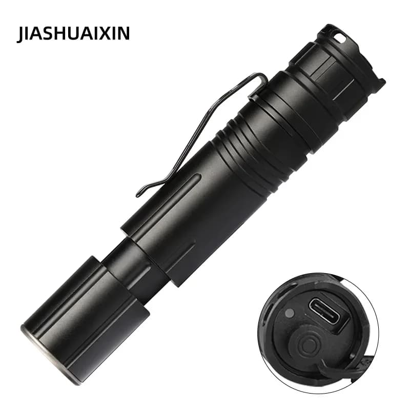 JIASHUAIXIN New XHP50 Zoom Type-C Charging Clips for compact and light pen M09 tactical flashlight