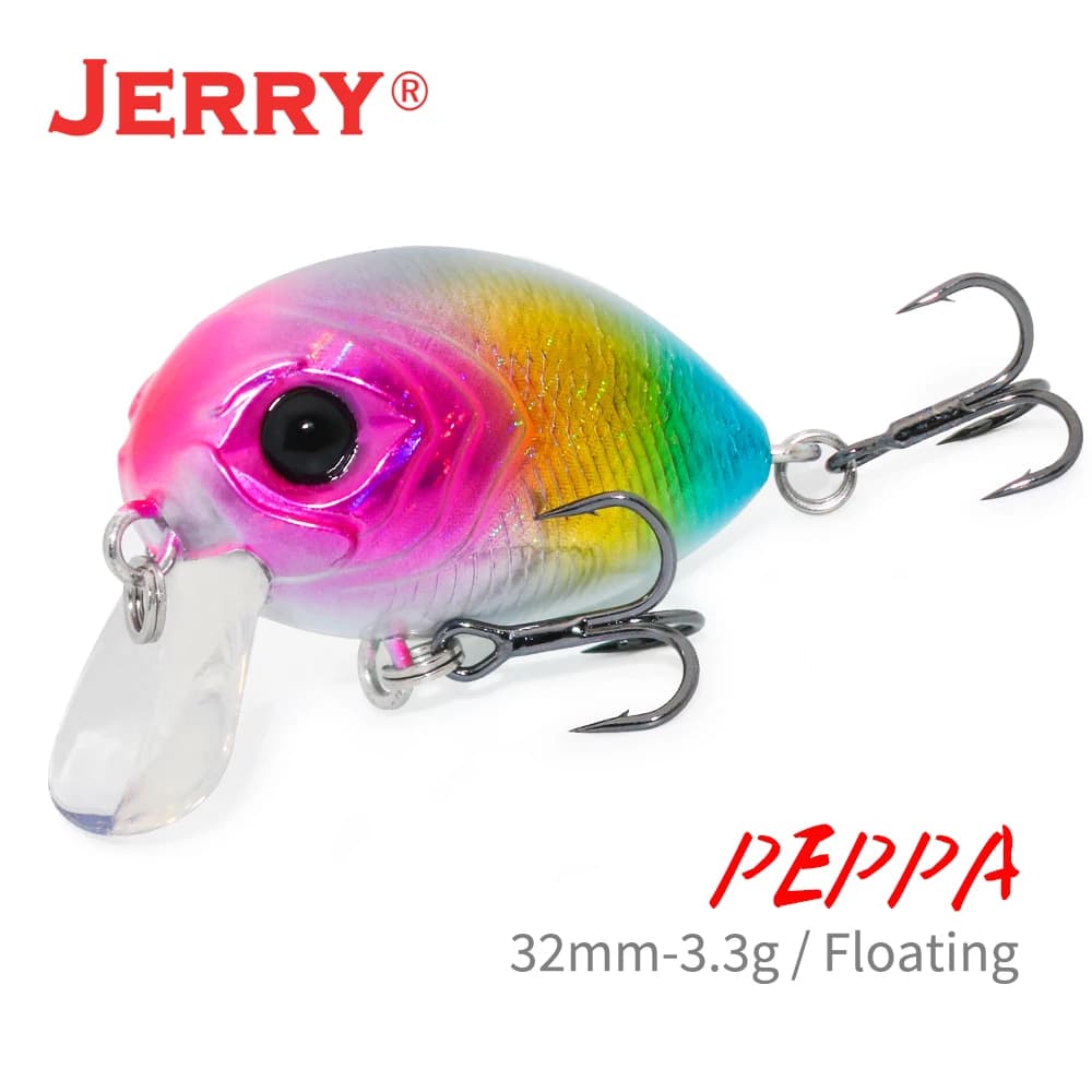 Jerry Peppa Wobbler Lure Floating Sea Fishing Lures 32mm Hard Bait Pesca artificiale Pesca in mare Crankbait Tackle
