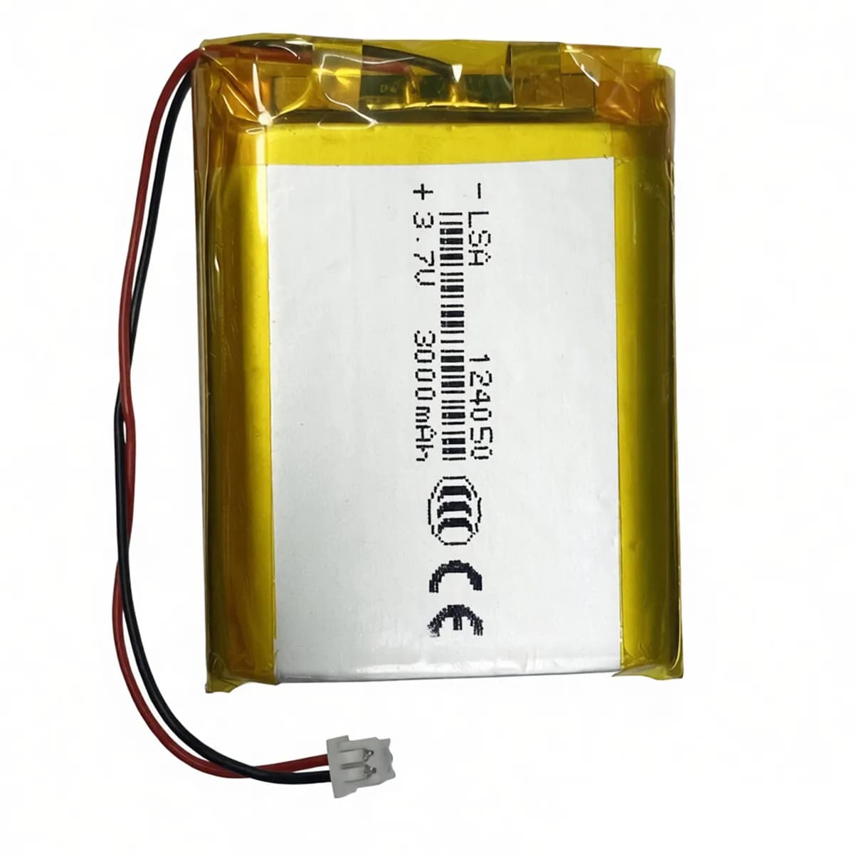 124050 3.7V 3000MAH With JST 1.25mm Lithium Polymer LiPo Rechargeable Battery For MP3 Headphone PAD DVD Bluetooth Speaker Camera