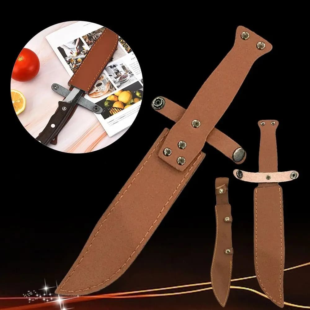 Brown Straight Knife Scabbard Tool torcia cintura Loop Case Holder fodero in pelle Pocket Hunt Camp Outdoor Carry Equipment Tool