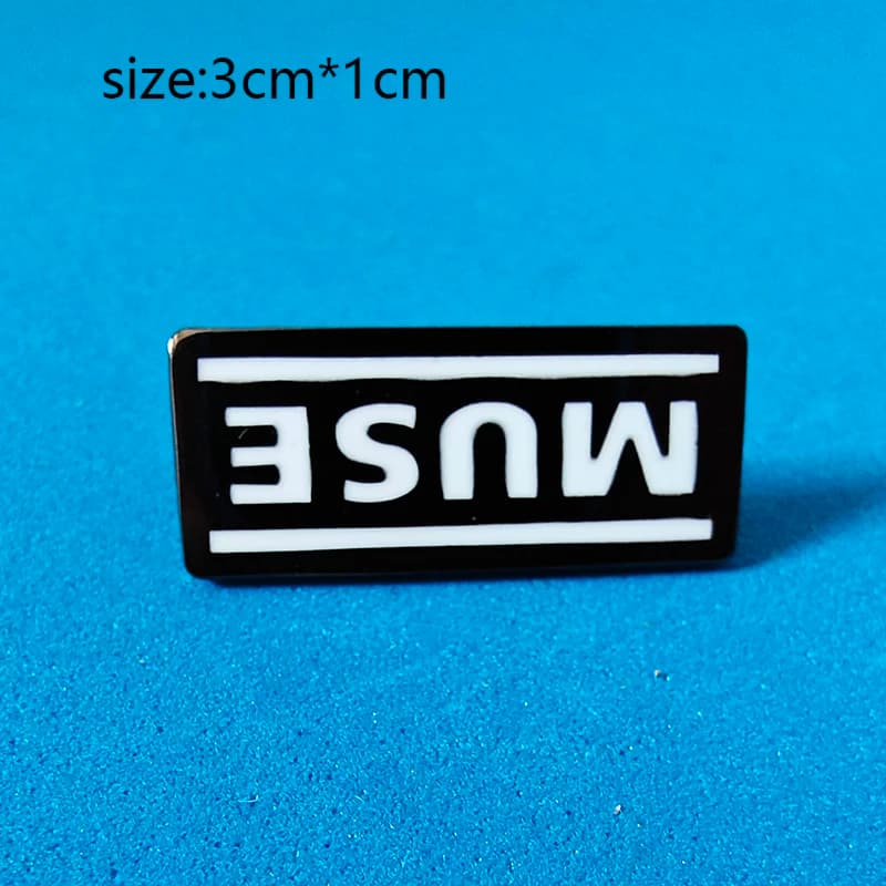 Muse Rock Band Logo Badge Brooch Accessories Music-themed Pins Clothing Bag decorations Holiday gift