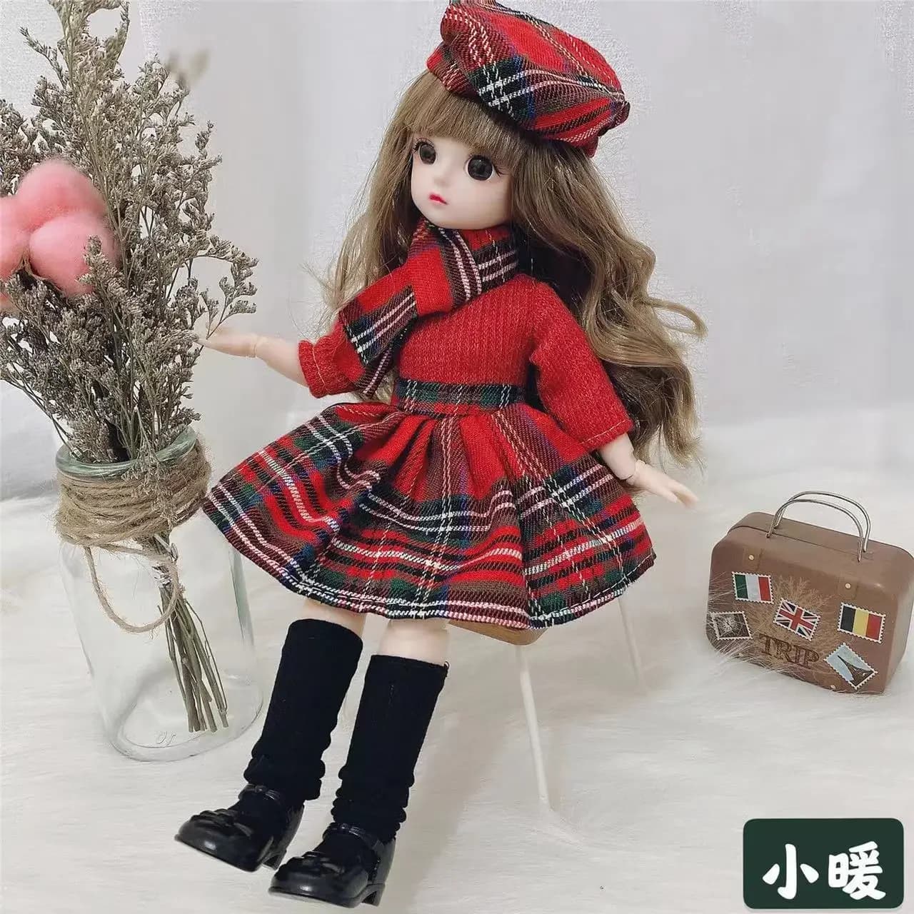30 cm BJD bambola e vestiti 12 giunti multipli rimovibili occhi 3D bambola ragazza vestire bambole per ragazze giocattoli pullip