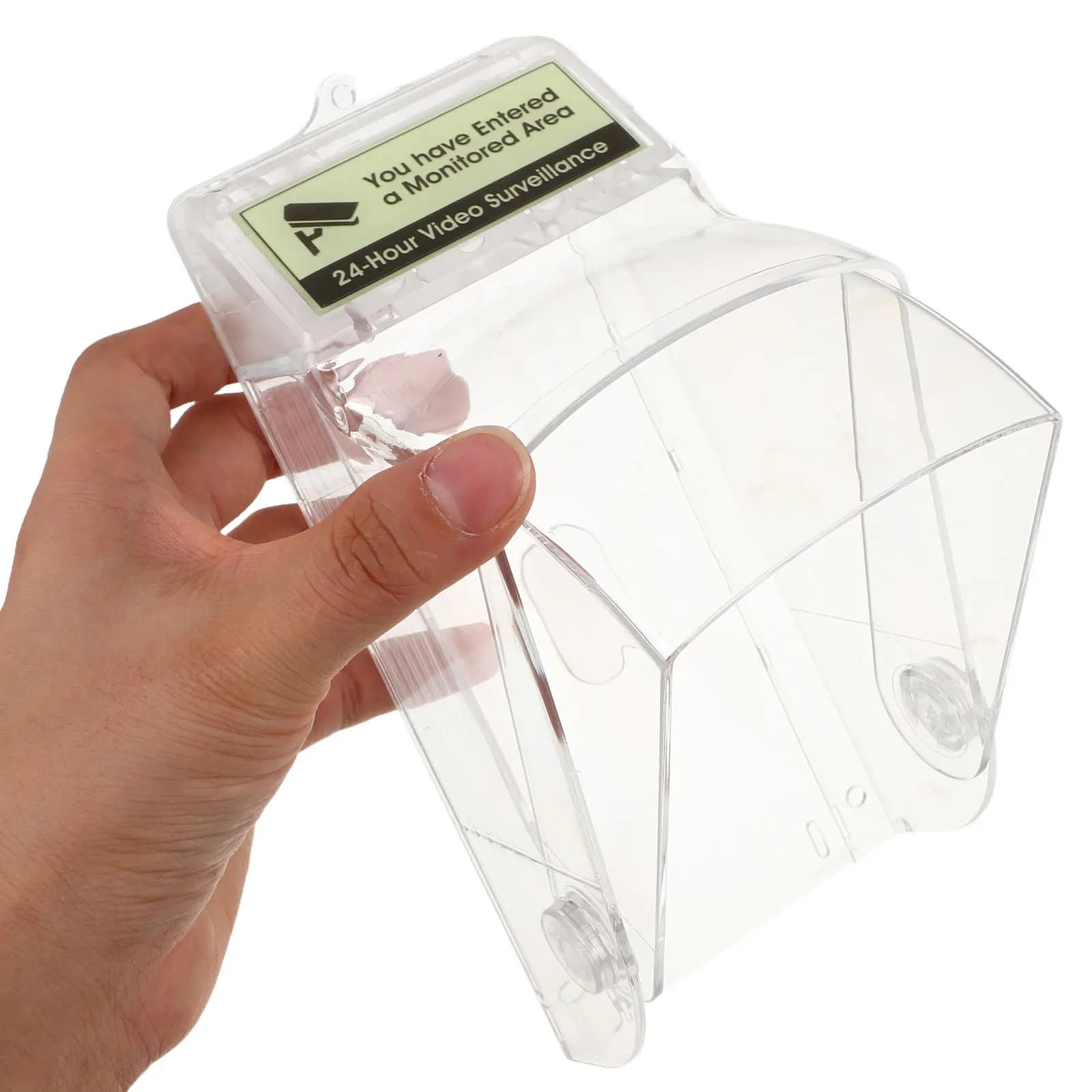 Transparent Plastic Video Doorbell Rain Cover Waterproof Protective Shield Outdoor Weatherproof Cover Compatible Wireless