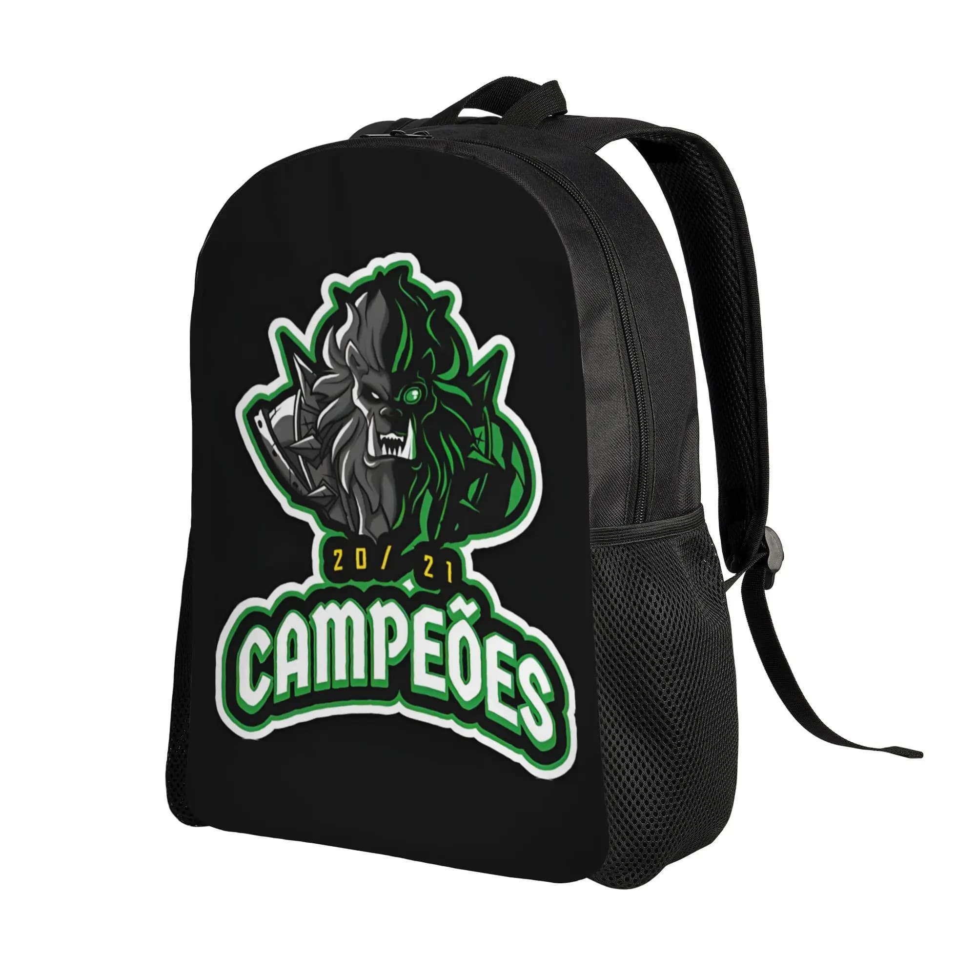 Sporting Campeoes 20 21 Fashion Printed Backpack, Suitable for Commuting, Travel, and Leisure, Suitable for Both Men and Women