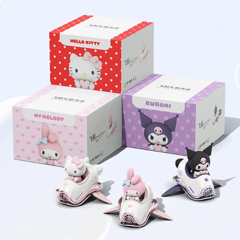 Car Deodorant with Characters Cartoon Hello Kitty, Kuromi, My Melody, Elica Rotante, Fragranza per Bocchette d'Aria, Accessori Magnetici, Perfume Gift