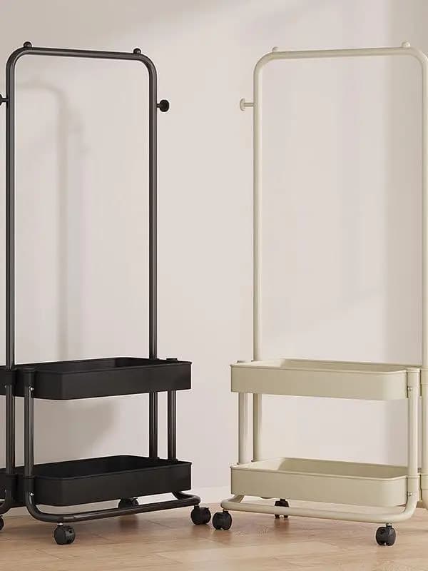 Simple Stretcher Single-Bedroom Standing Rod, House, Balcony - Metal Clothes rack, Organizer for Clothes