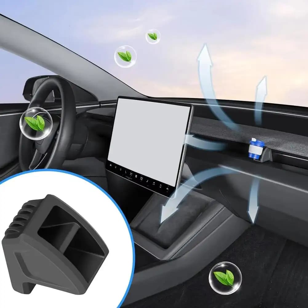 For Tesla Highland Y Launch 2025 Ambient Deodorant Silicone Output Clip Vent Air Car Adapter Clip Fragrance Air Aromath R1A1