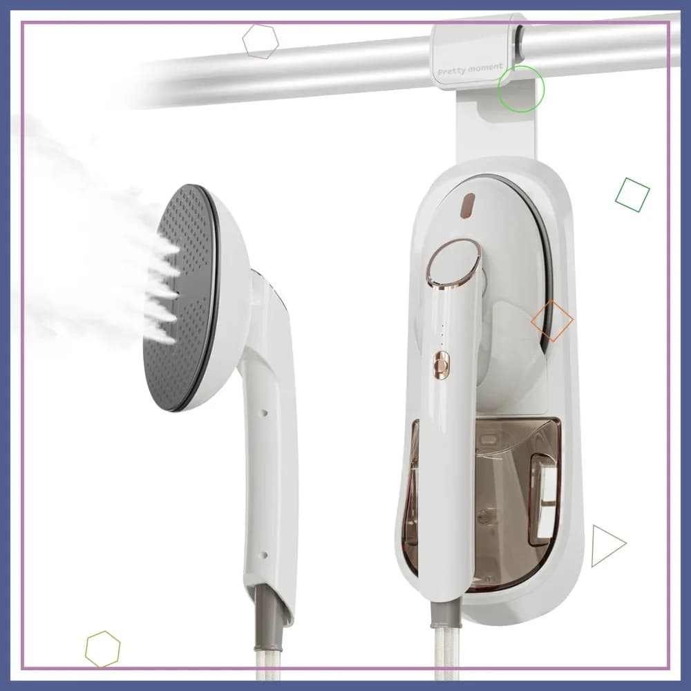 Vaporizzatore per Vestiti da 1500W con Serbatoio da 400ml, Riscaldamento Rapido in 20s, Spegnimento Automatico