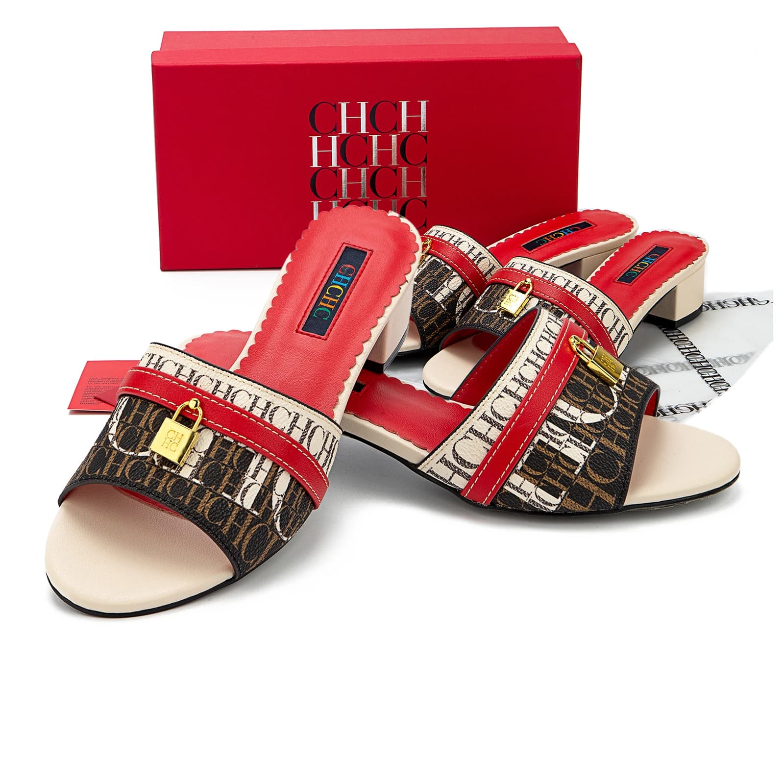 Summer 2025 Wedge Sandals with Wedge Red Wedge Beige Retro Color Block Cross Strap Women's Holiday Pendolarism Buckle Wave Traction