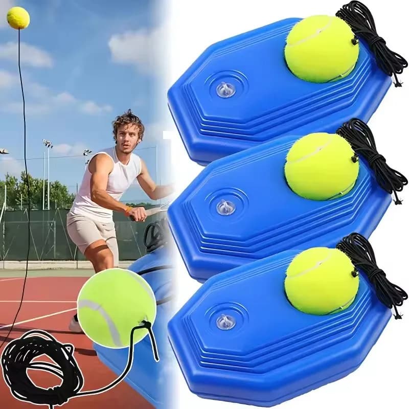 Solo Tennis Trainer Rebound Ball Exercise Tennis Training Machine Sparring Device Tool Accessories Tennis Practice Trainer
