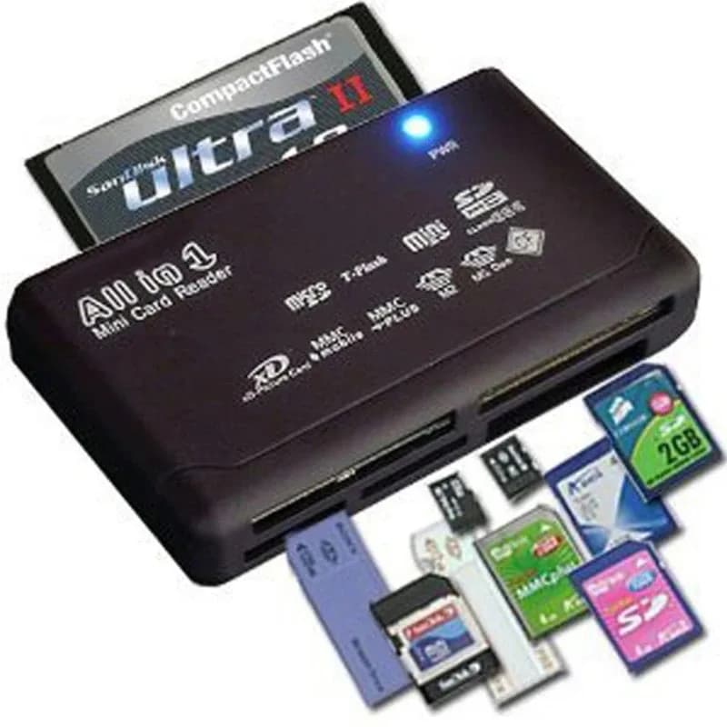 Lettore di schede di memoria all-in-one per USB esterno Mini SDHC M2 MMC XD CF