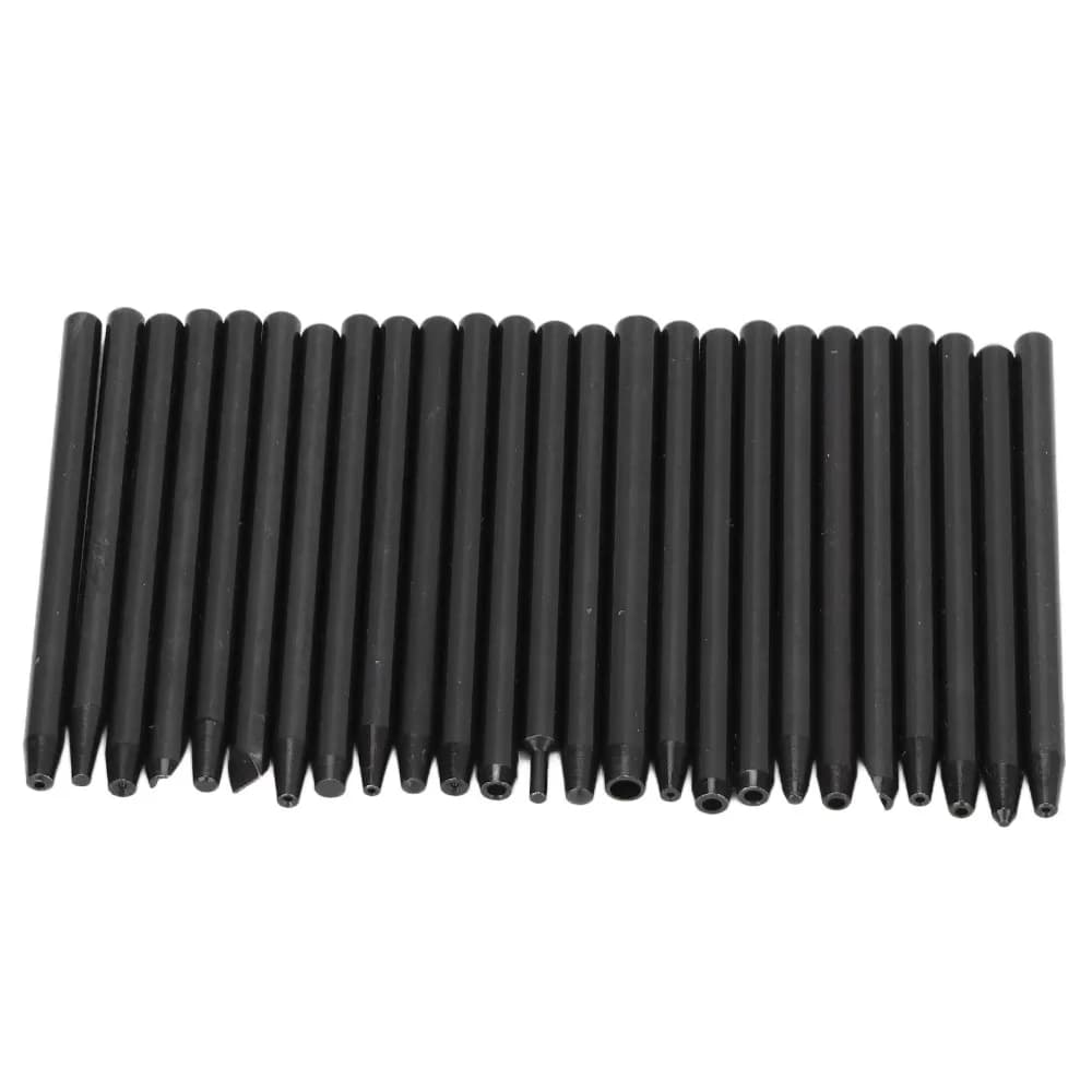 25Pcs Compact Steel Watch Hands Presser Black Needle Punch Length 60mm Watch Hand Fitting Tool Watch Hand Pusher For Watchmakers