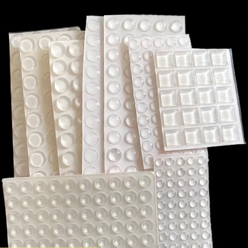 Crash Pad in PVC trasparente Fermaporta autoadesivo trasparente Protezione per mobili in silicone con smorzamento in gomma