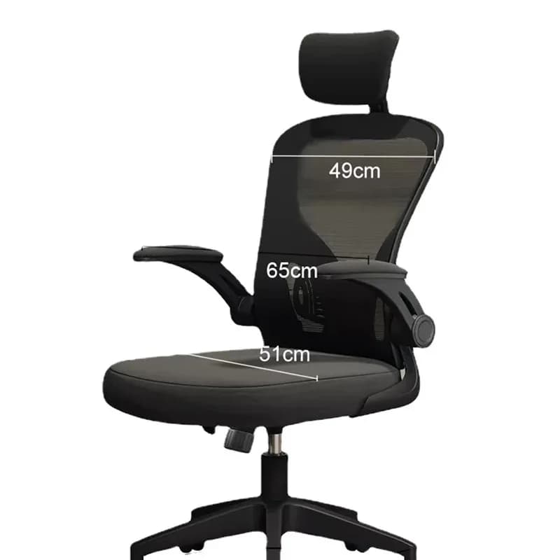 Sedia da scrivania ergonomica Genere neutro Supporto lombare 3D Cuscino in memory foam Schienale in rete traspirante Gamer Home Office Chair Comfort