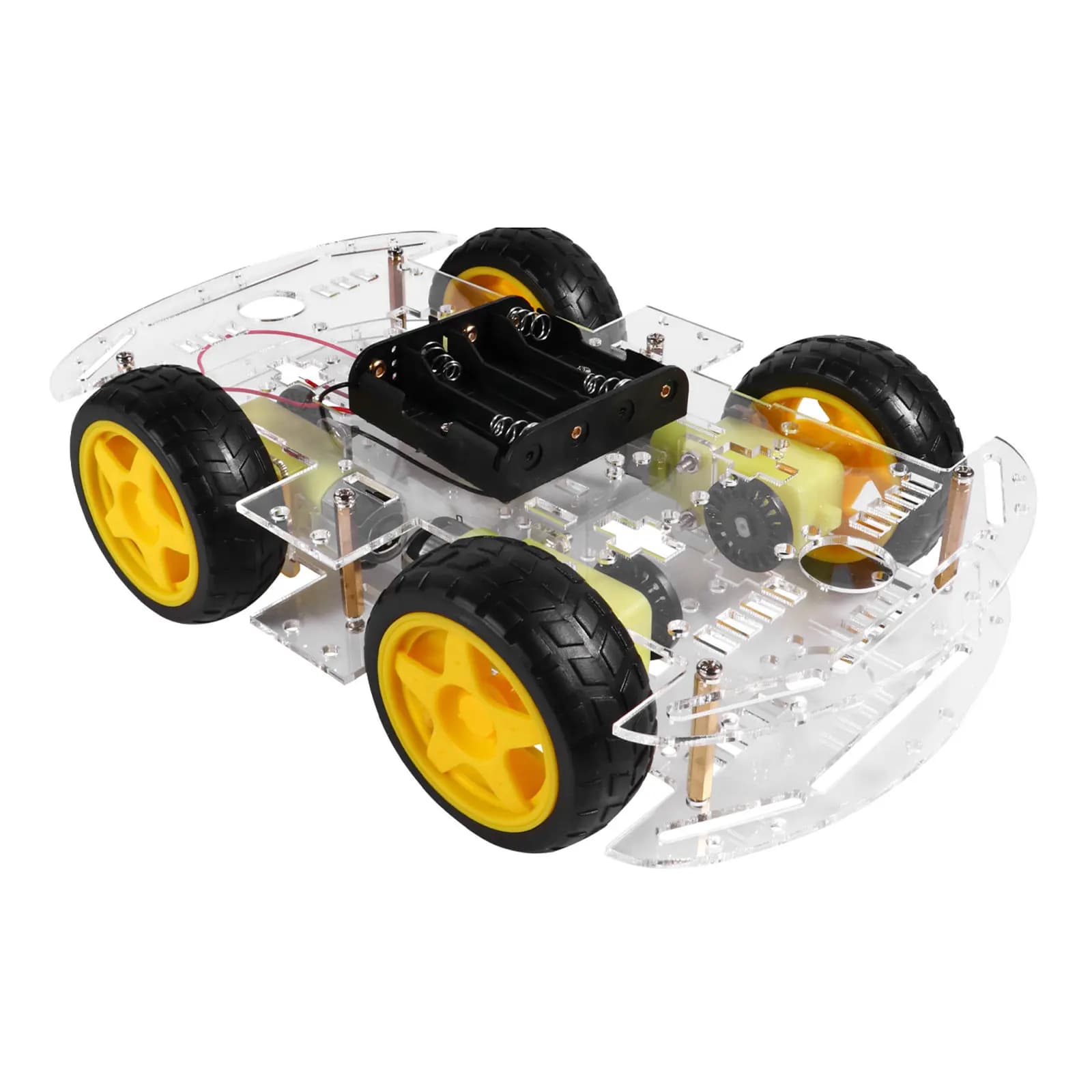 Kit Telaio per Auto Robot Intelligente per Bambini, Educazione STEM, Apprendimento Robotica Fai-da-Te, Tracciamento Percorsi, Evitamento Ostacoli, Misurazione Distanza