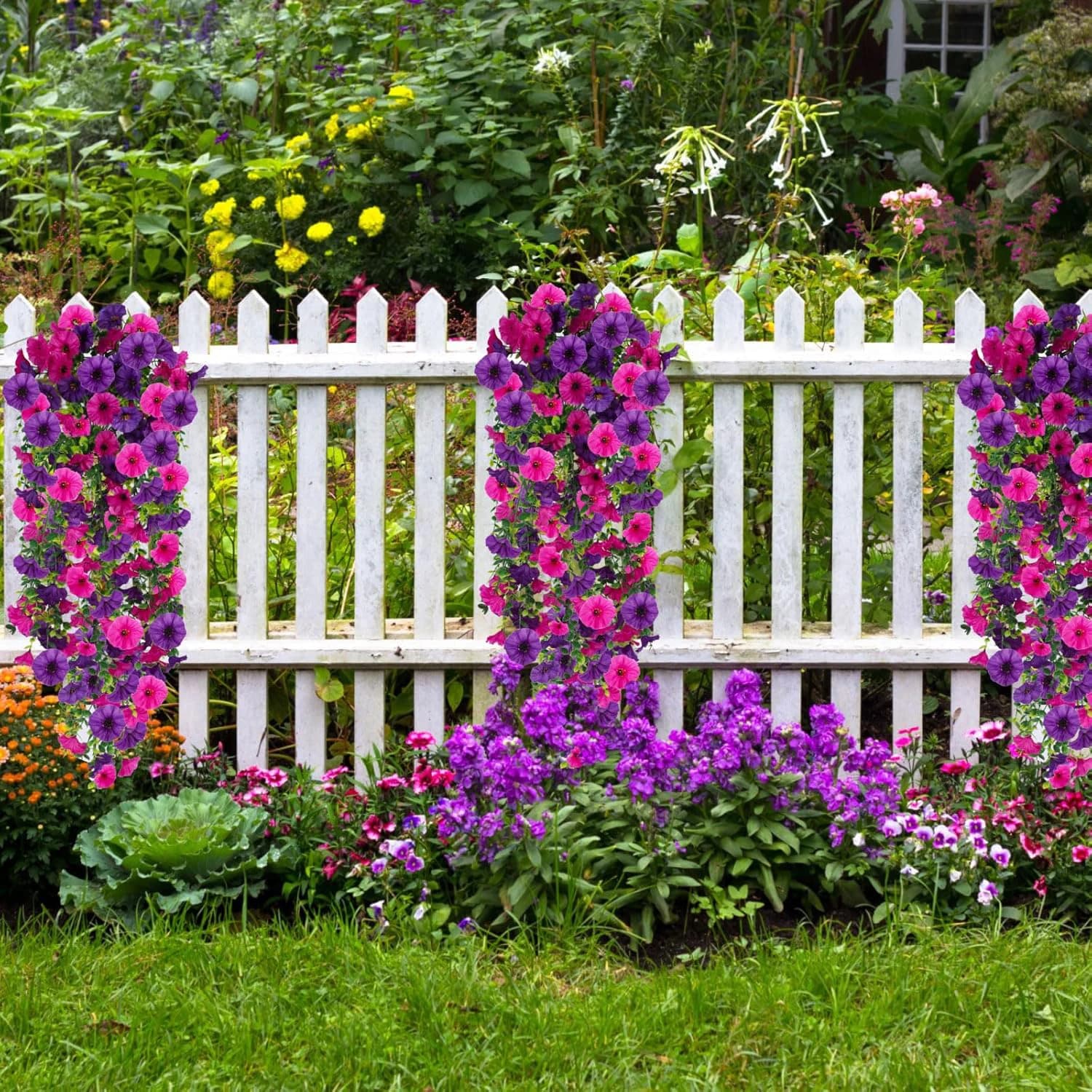 1/2 Pezzi Fiori Artificiali a Vite di Gloriosa per Matrimoni, Decorazioni per la Casa, Feste, Tavoli, Festival, Giardino, Arco, Regalo Fai da Te