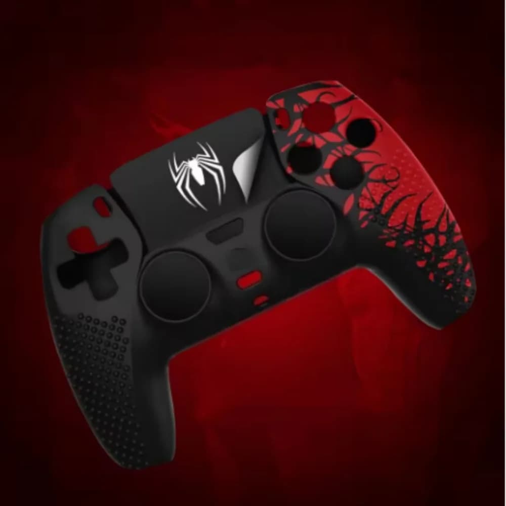 Cover Protettiva in Silicone Antiscivolo per Controller PS5 con Grip per Pollice e Adesivo