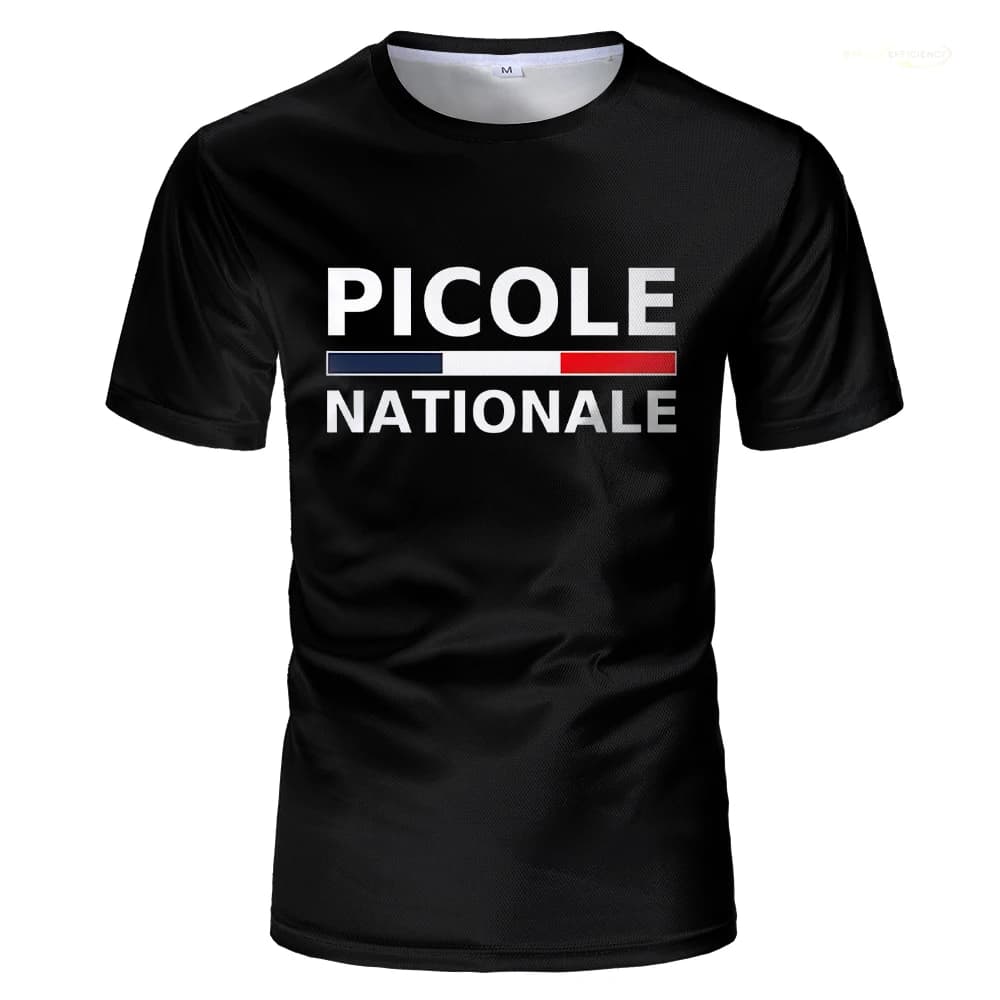 Picole Nationale T Shirt Loose Men 3D Printed T-shirt National Picole T Shirts Humorous Homme summer Tshirt Classical Tops