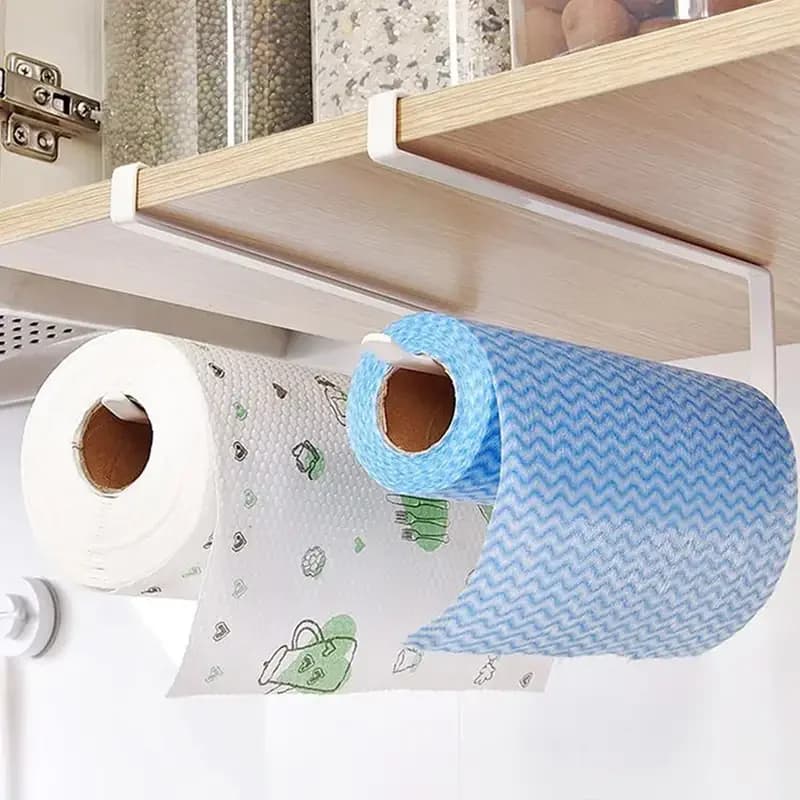 Portarotolo da parete, porta asciugamani, mensola sospesa, portaoggetti per bagno e cucina, accessorio porta fazzoletti