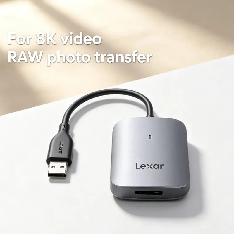 Lexar CFexpress Type A Card Reader Stable Data Transfer USB 3.2 Gen 2 Type C Memory Card Reader Metal Housing Heat Dissipation