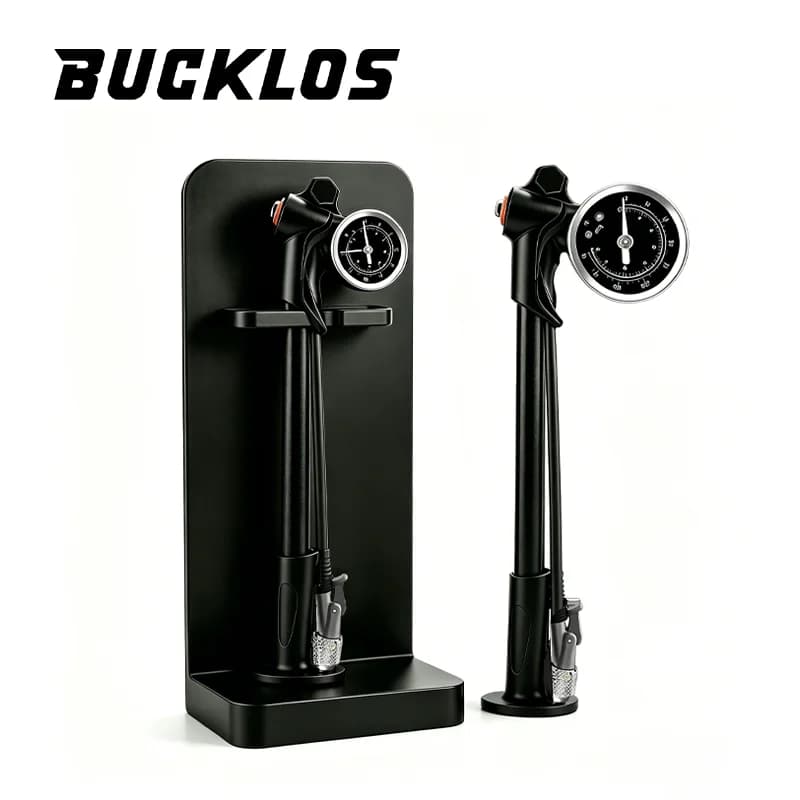 BUCKLOS MIni Bike Pump Lightweight Portable Schrader Bicycle Hand Air Pump 360° Rotating Hose MTB Road Cycling Pump Bike Parts