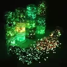6pcs Luminous Sequins Epoxy Resin Filling Pigment Glow In Dark Hexagon Shiny DIY Resin Silicone Mold Glitter Nail Art Jewelry De