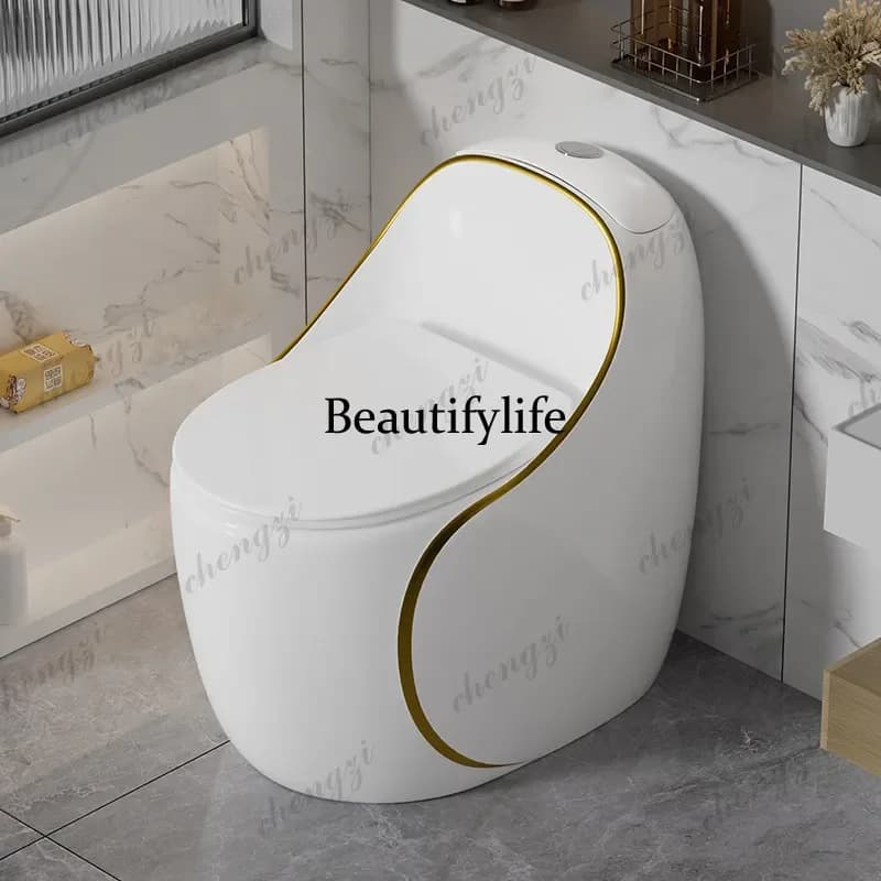 A178 Toilet Personality Creative Siphon Household Water-saving Large Diameter Ceramic Small Unit Large Impact Toilet