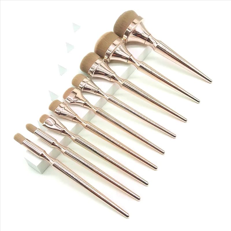 Y51A-9 Golden oval makeup brush Set for makeup brushes without trace for foundation and fard Set of shading brushes