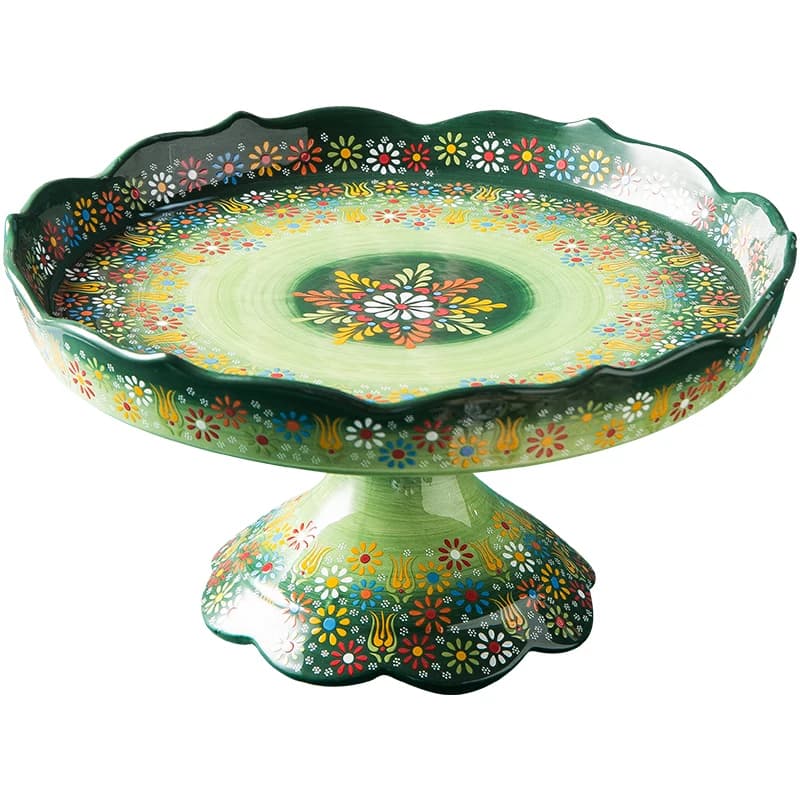 Piatto di frutta secca creativo di fascia alta in ceramica, ornamento per tavolino da salotto per la casa