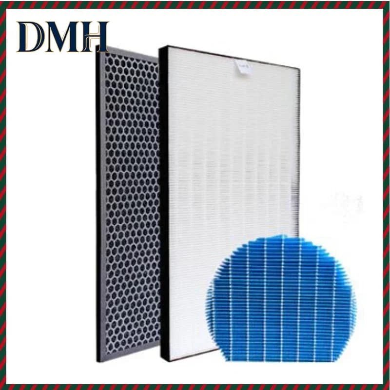 Filtro HEPA e Filtro a Carbone Attivo DMH per Purificatore d'Aria Sharp KC-D40E-W KC-D50 KC-E50 KC-F50 KC-D40E, 40*22cm, Ricambi per Umidificatore