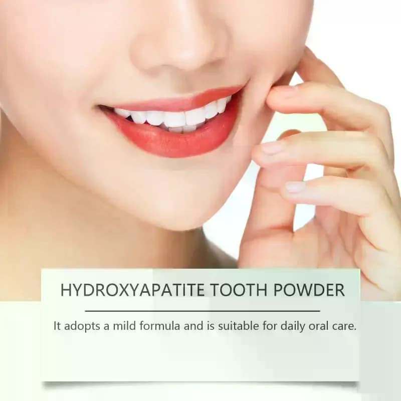 Nanos Powder 7.5% Hydroxypatite for teeth whitening, deep cleaning, tooth care, safe toothpaste tablets for teeth care nail polish