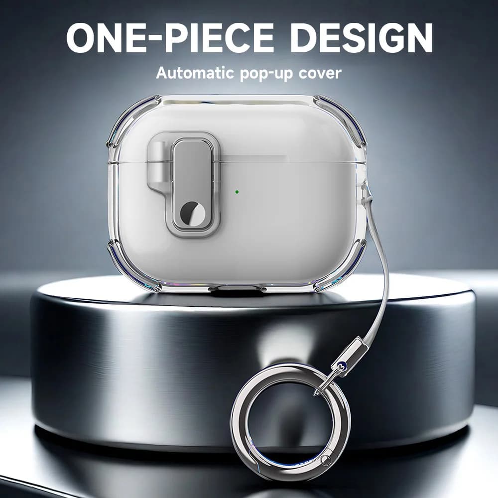 Transparent Crystal Wireless Bluetooth Earphone Case For Airpods Pro 2 2nd TPU Clear Switch Lock Cover Airpods 4 3 2 1 Funda