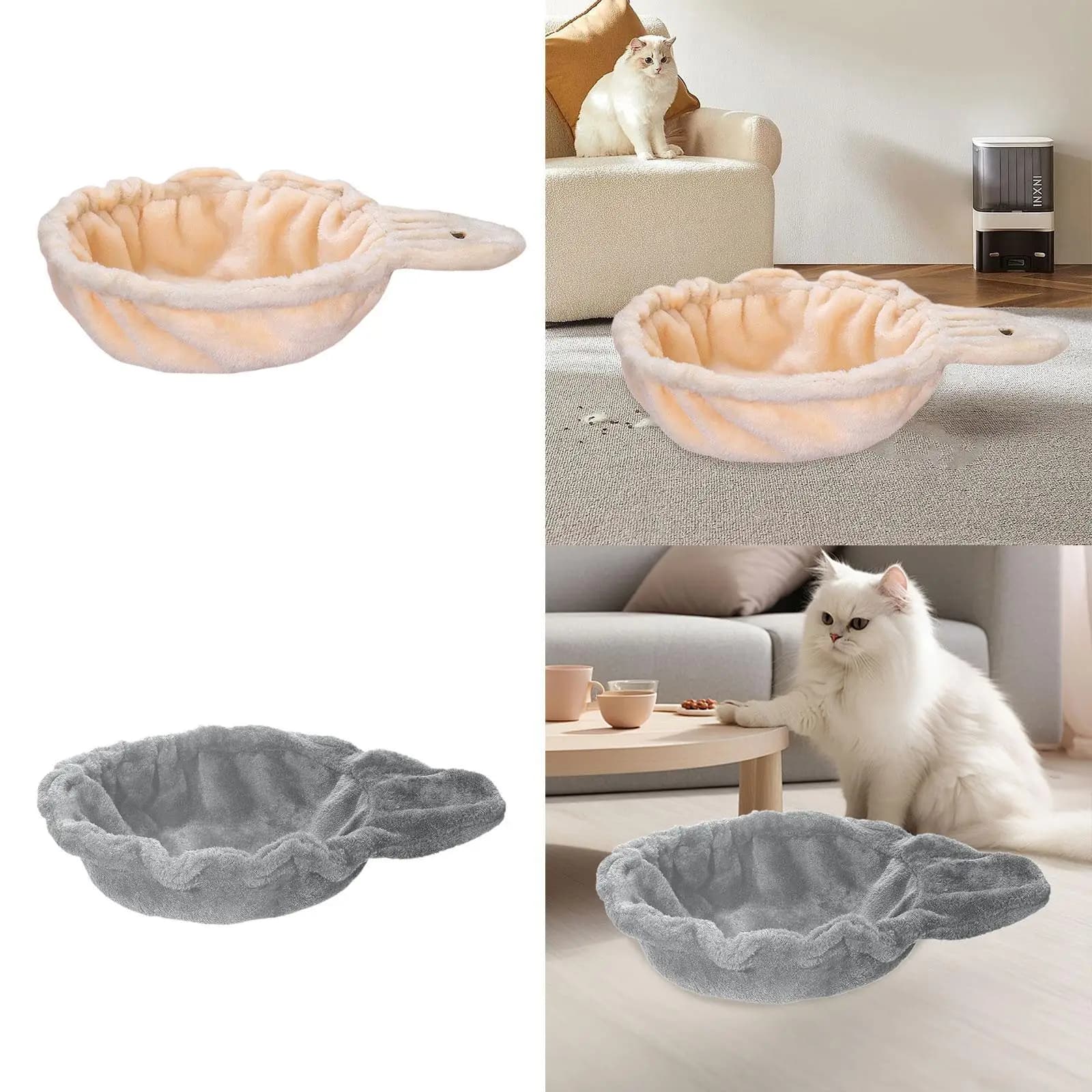 Soft Cloth Cat Hammock Basket Bed Sturdy Replacement Accessory for Cat Tree Indoor Cats Snooze and Play