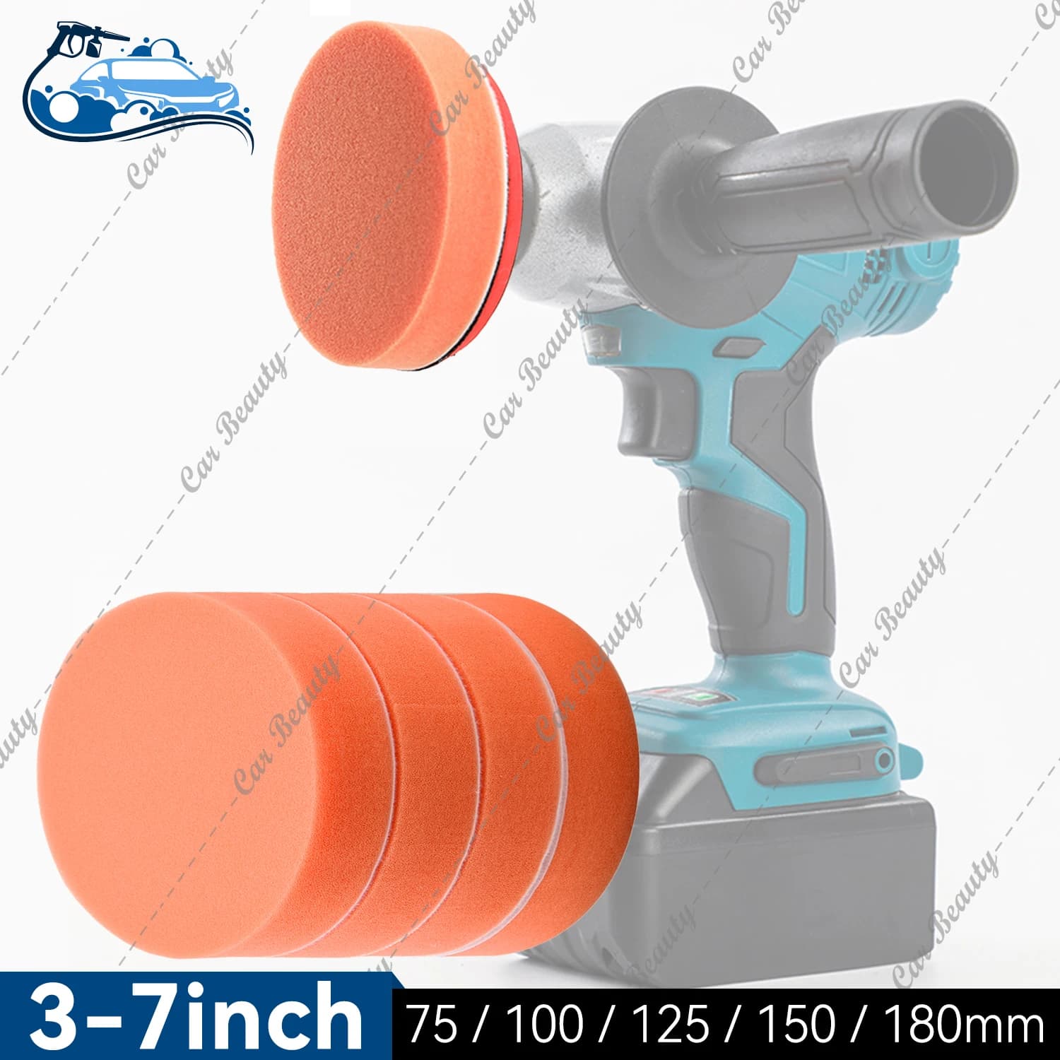 Tampone per lucidatura in schiuma per auto Tampone per trapano Lucidatore Attacco Spugna per lucidatura per dettagli auto Lavaggio Ceretta Pulizia Smalto sigillante