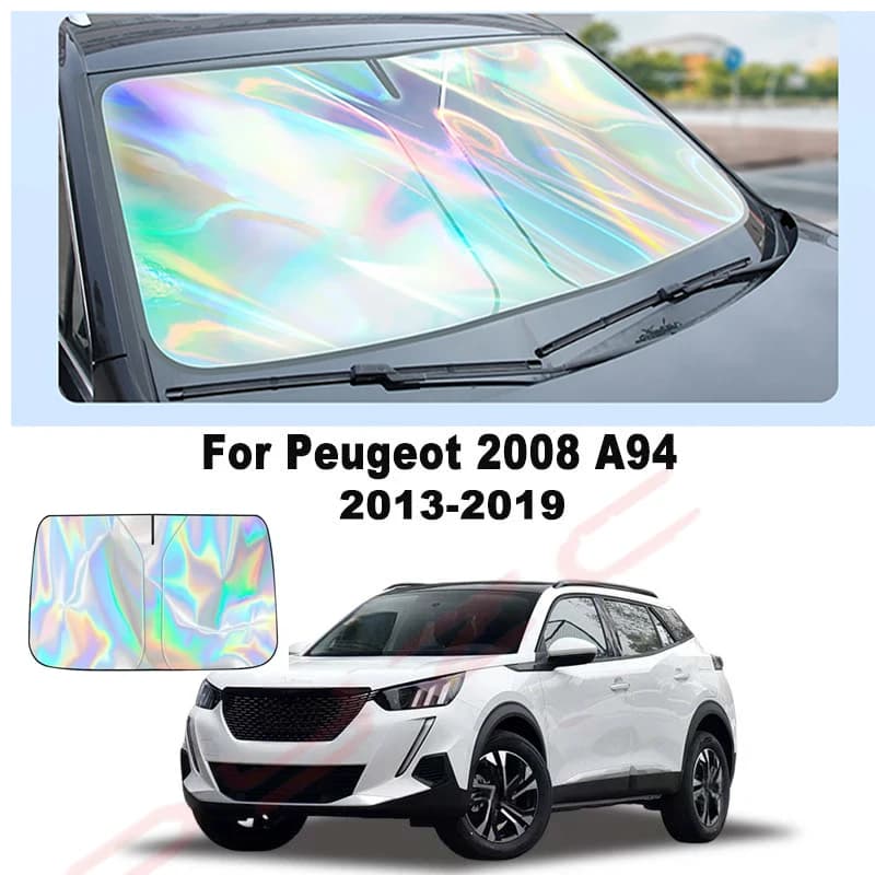 For Peugeot 2008 A94 2013-2019 Car Windshield Sunshade Cover Front Window Sun Shade Visor Auto Interior UV Protection