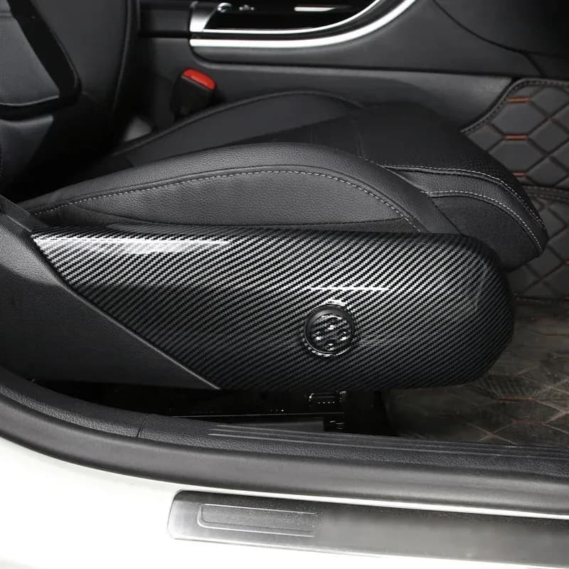 For Mercedes Benz C Class W206 2022-2026 ABS Carbon Fiber Car Seat Adjusting Panel Cover Trim Interior Accessories