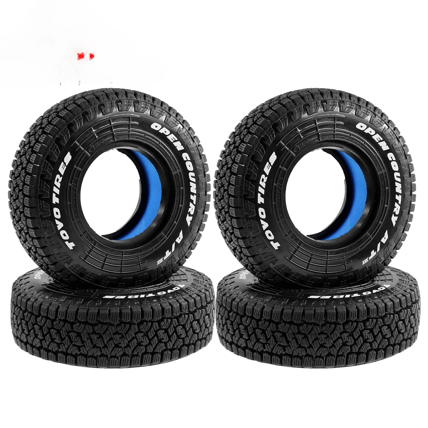 4 pezzi 105MM 1.9 RC Crawler 105mm pneumatici in gomma per Axial SCX10 TRX4 D90 TF2 fuoristrada fuoristrada 1:10 RC Car, alta impugnatura antiscivolo
